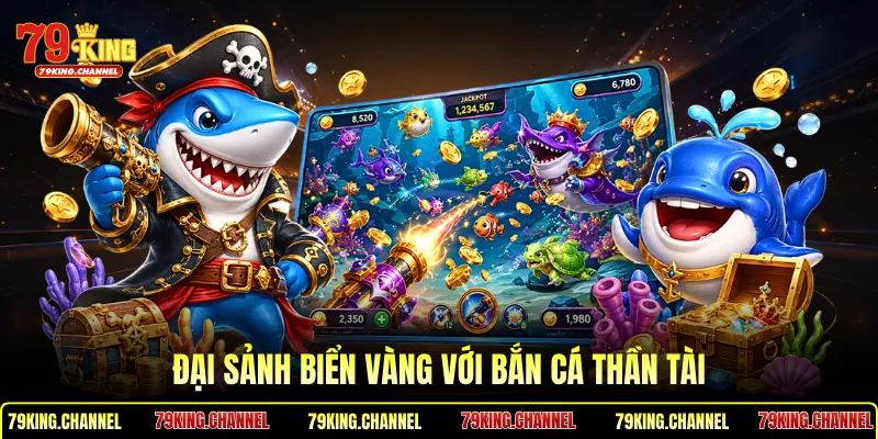 Đại sảnh biển vàng với Bắn Cá Thần Tài