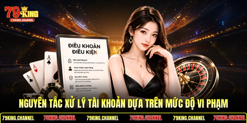 Nguyên tắc xử lý tài khoản dựa trên mức độ vi phạm