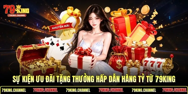 Sự kiện ưu đãi tặng thưởng hấp dẫn hàng tỷ từ 79King
